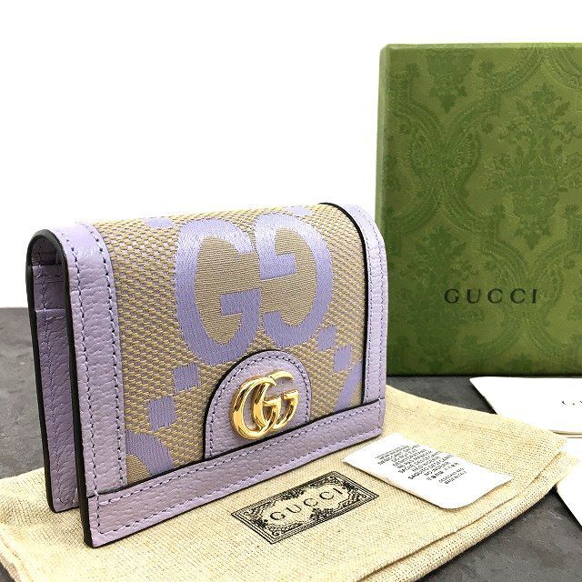 270 送料込み！ 未使用品 GUCCI コンパクトウォレット 523155 ジャンボＧＧ オフィディア ギフトにも！