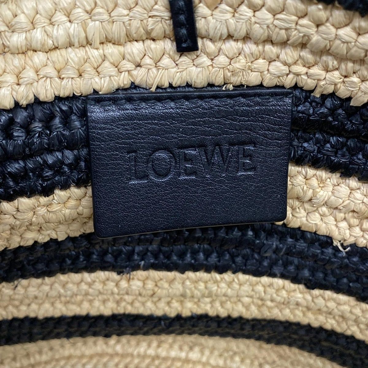 LOEWE(ロエベ) トートバッグ エレファント バスケットバッグ 黒 