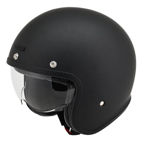 デイトナ(Daytona) バイク ヘルメット ジェット SG規格 高強度ABS 軽量 スモールジェット シールド / スピーカーホール 装備 DN-007PJ マットブラック Lサイズ(59-60cm) 61088。PSC認証wb