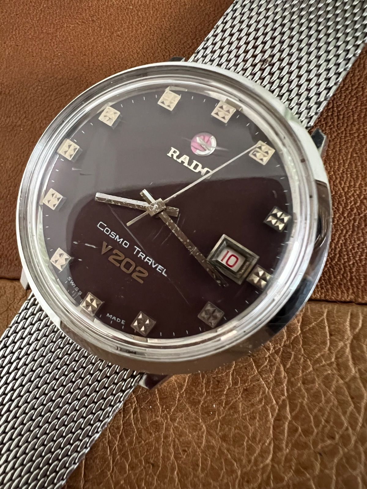 ヴィンテージ☆ラドー　RADO☆コスモトラベル　トラベラー☆自動巻き時計☆メンズ☆V202