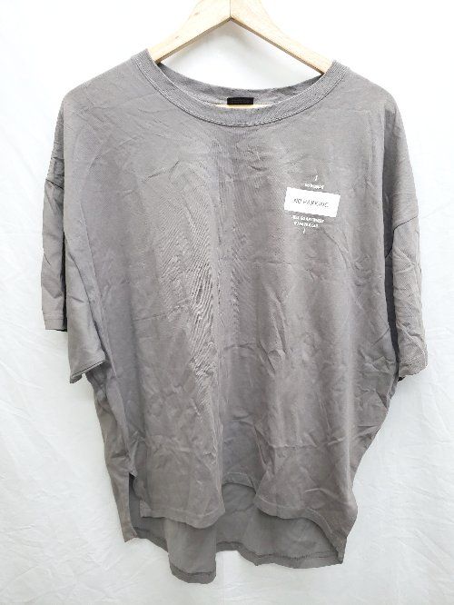◇ RAG MACHINE ラグマシーン プリント 半袖 Tシャツ カットソー サイズL グレー系 レディース メンズ P 【1406240036660】