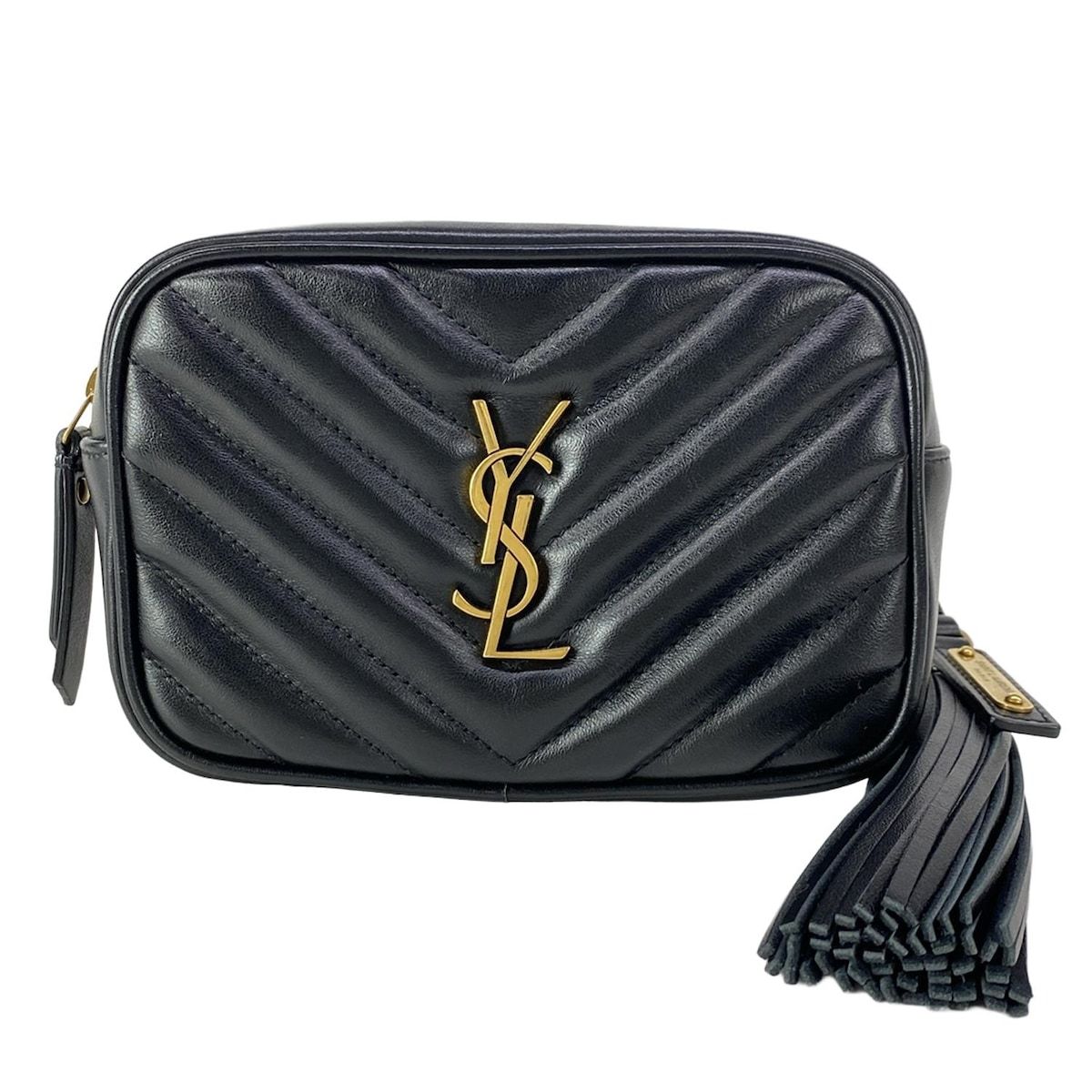 SAINT LAURENT PARIS(サンローランパリ) ウエストポーチ ルーベルトバッグ 534817 黒 レザー