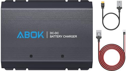 ☆新品☆ABOK Acs500 500W オルタネーターチャージャー 走行充電器 車載充電器 DC-DCバッテリーチャージャー 2.2時間でフル充電 最大600W 他社95％のポータブル電源に対応 エンジン始動連動 過熱/電圧保護 互換性高い 490caeef