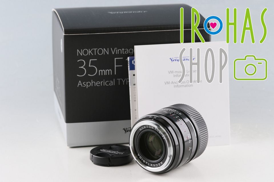 Voigtlander Nokton Vintage Line 35mm F/1.5 Aspherical TypeII Black Lens for Leica M With Box #64124F7