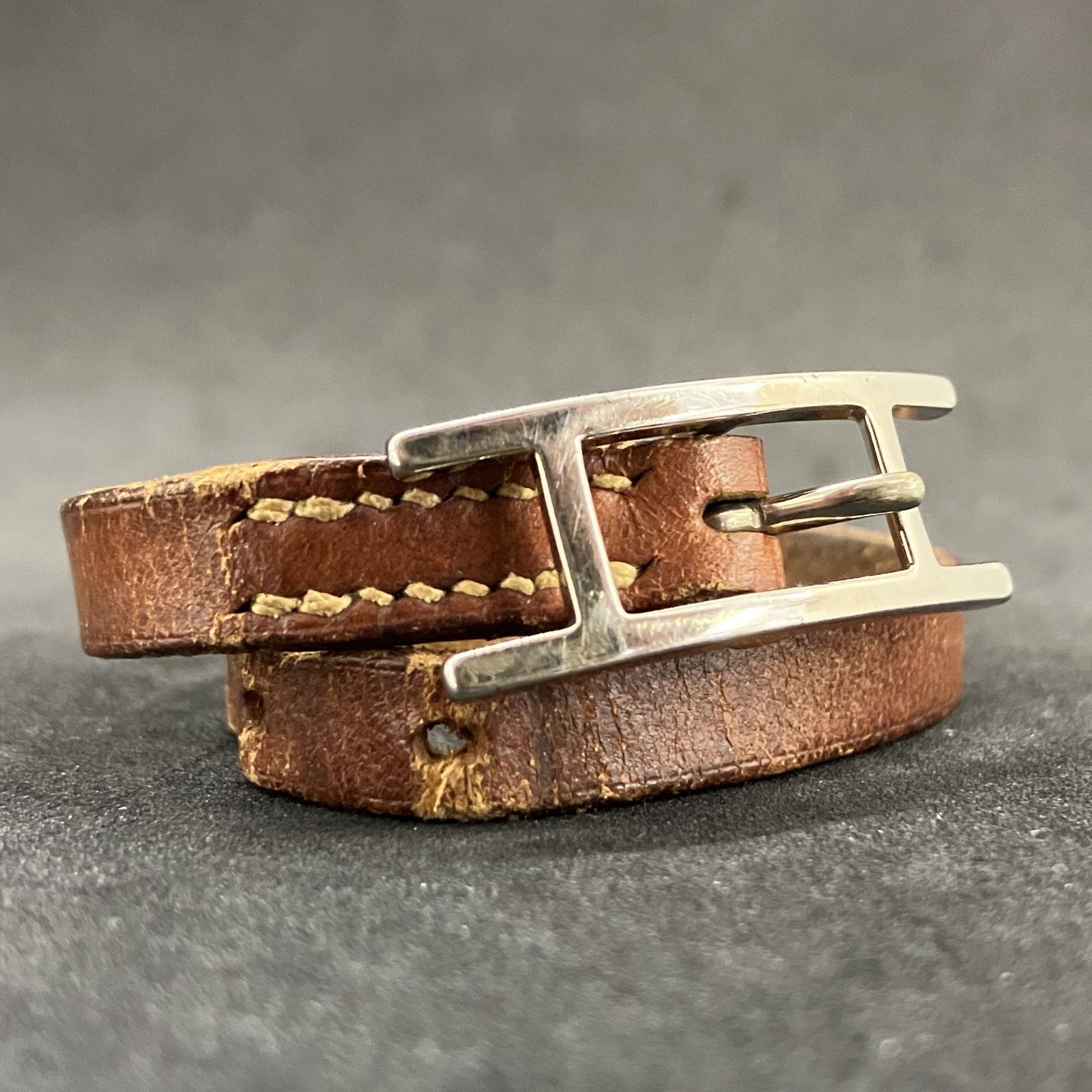 HERMES エルメス ブレスレット アピ レザー ブラウン系 2000 - メルカリ