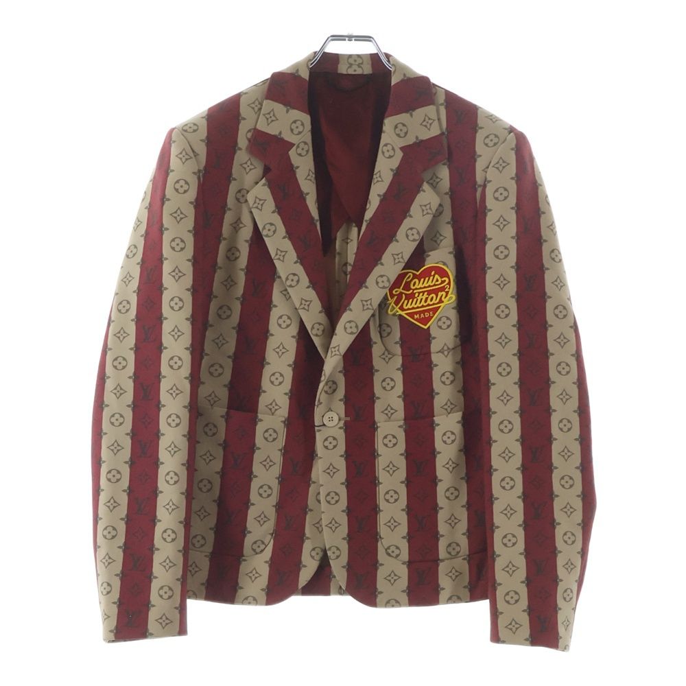 LOUIS VUITTON (ルイヴィトン) 22SS NIGOコラボ モノグラム トランクストライプポケットジャケット 46 RM221M 194 HMJ02E RM221M 194 HMJ02E 替えボタン