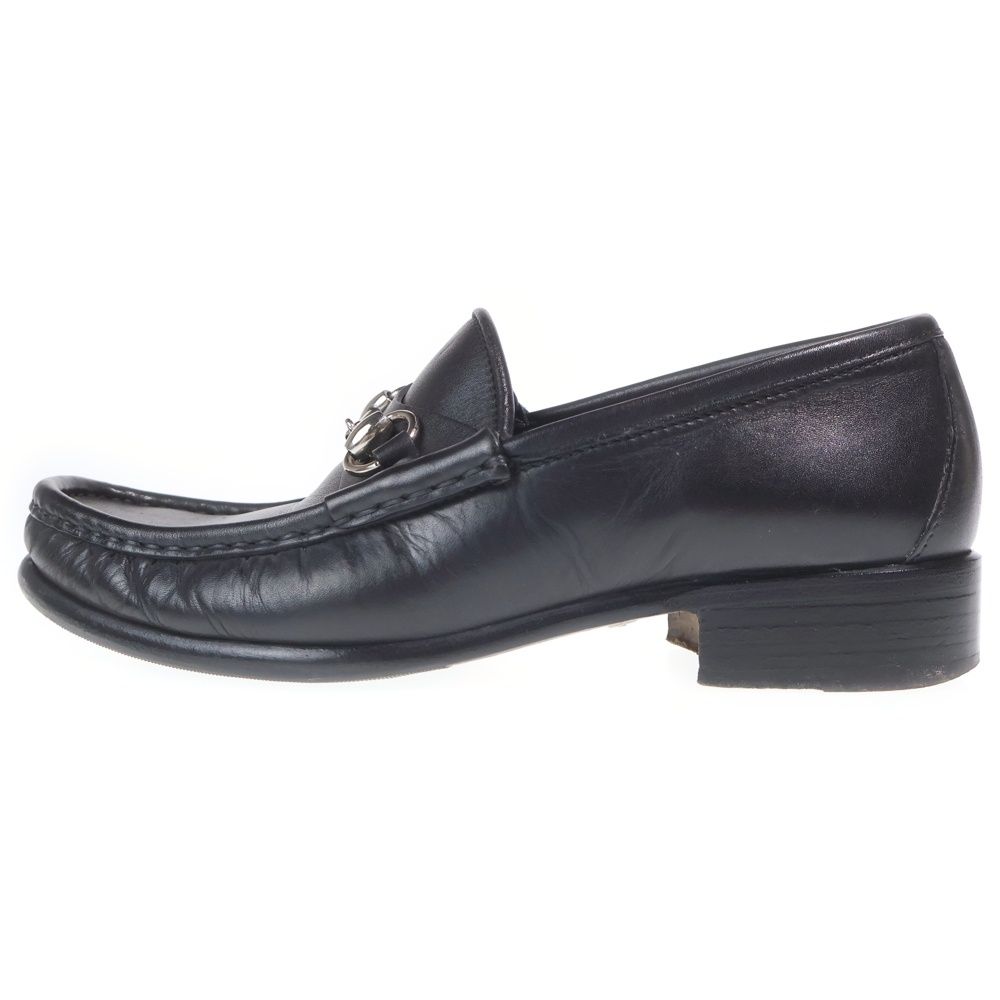 GUCCI (グッチ) ホースビット レザー ローファー ブラック 367762