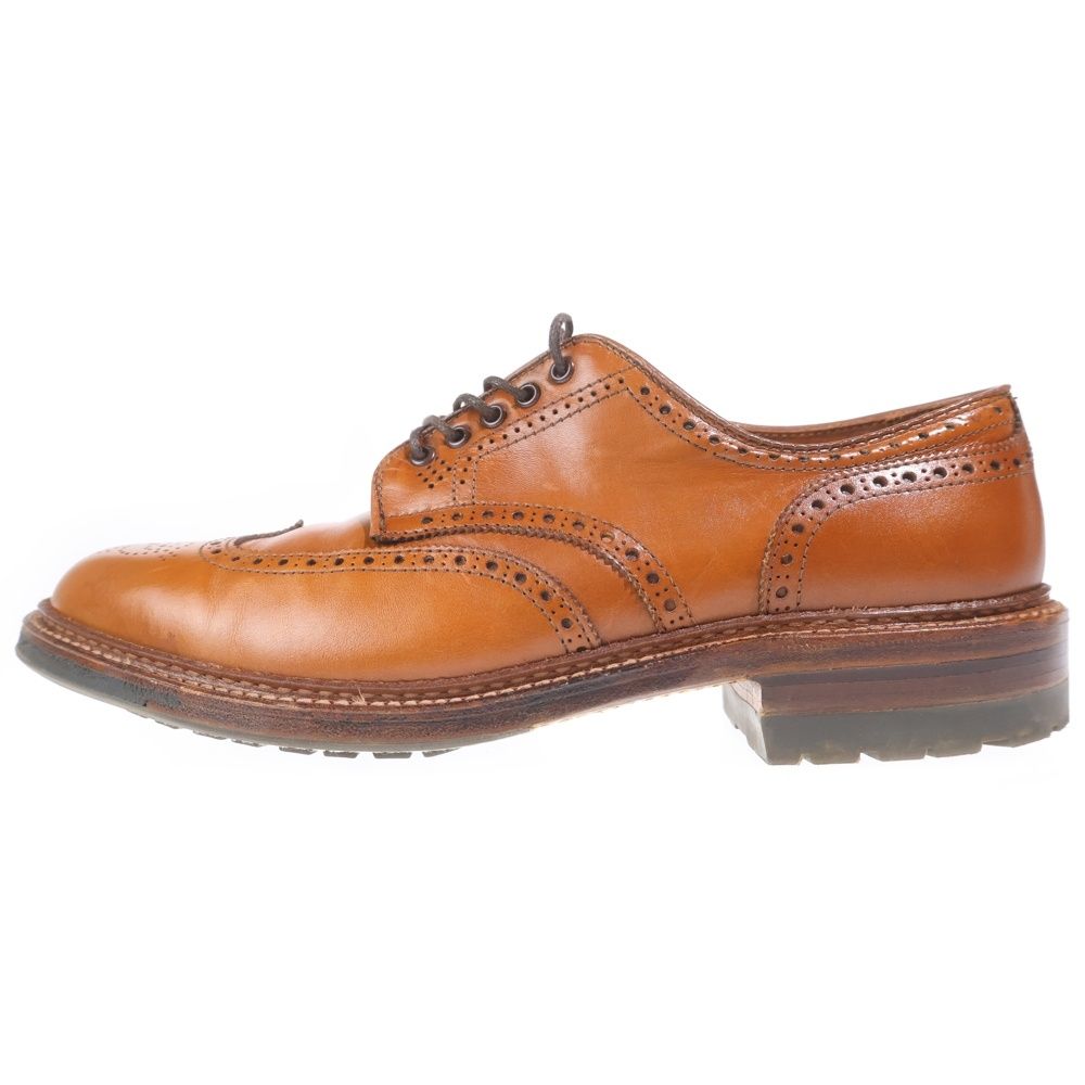 Alden (オールデン) D9518C Cognac Short Wing Blucher BROGUE別注 ショートウィングチップ カーフレザー ドレスシューズ ブラウン