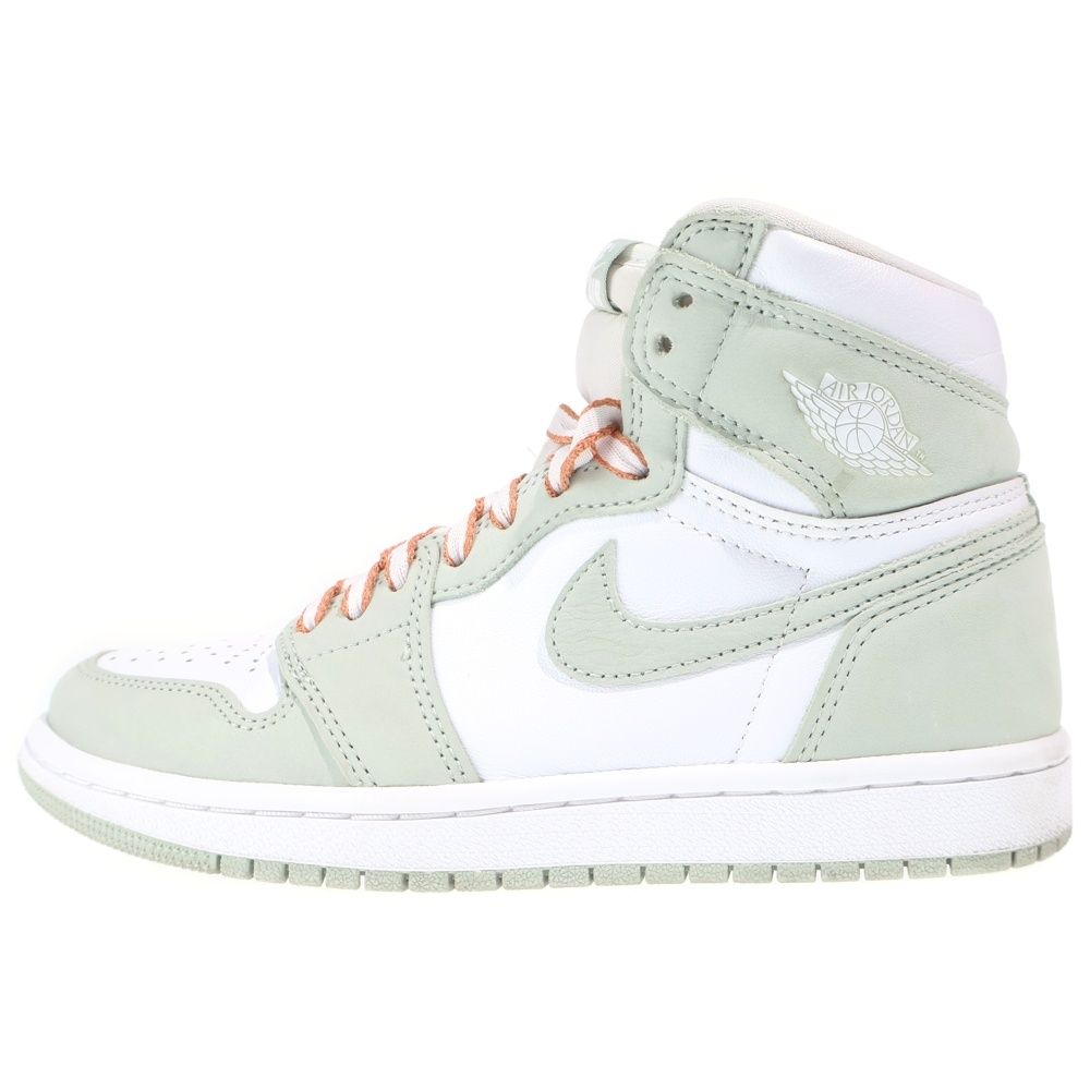 NIKE (ナイキ) WMNS AIR JORDAN HIGH SEAFORM ウィメンズ エアジョーダン 1 ハイカットスニーカー レディース ホワイト/グリーン US6.5/23.5cm CD0461-002