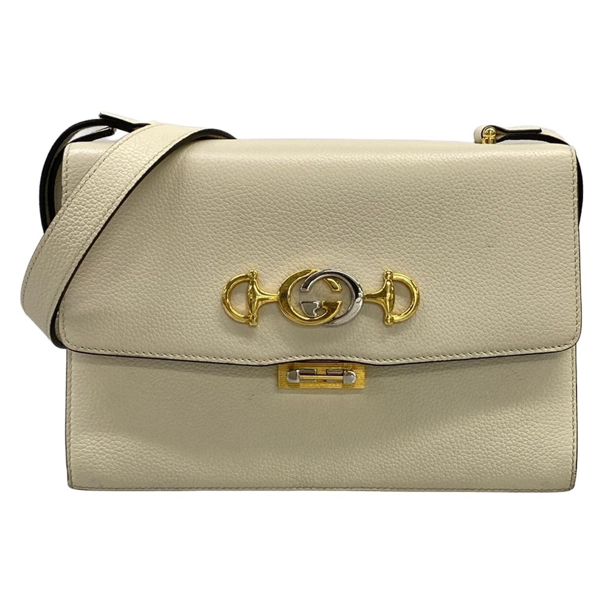 GUCCI(グッチ) ショルダーバッグ ズゥミ 576388 アイボリー レザー