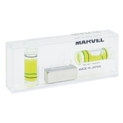 マーベル MARVEL ミニレベル MBL-M2 コンパクトで色々な場面で使える! 透明なので透かして 測定可能 強力マグネット内蔵 で 金属面に吸着