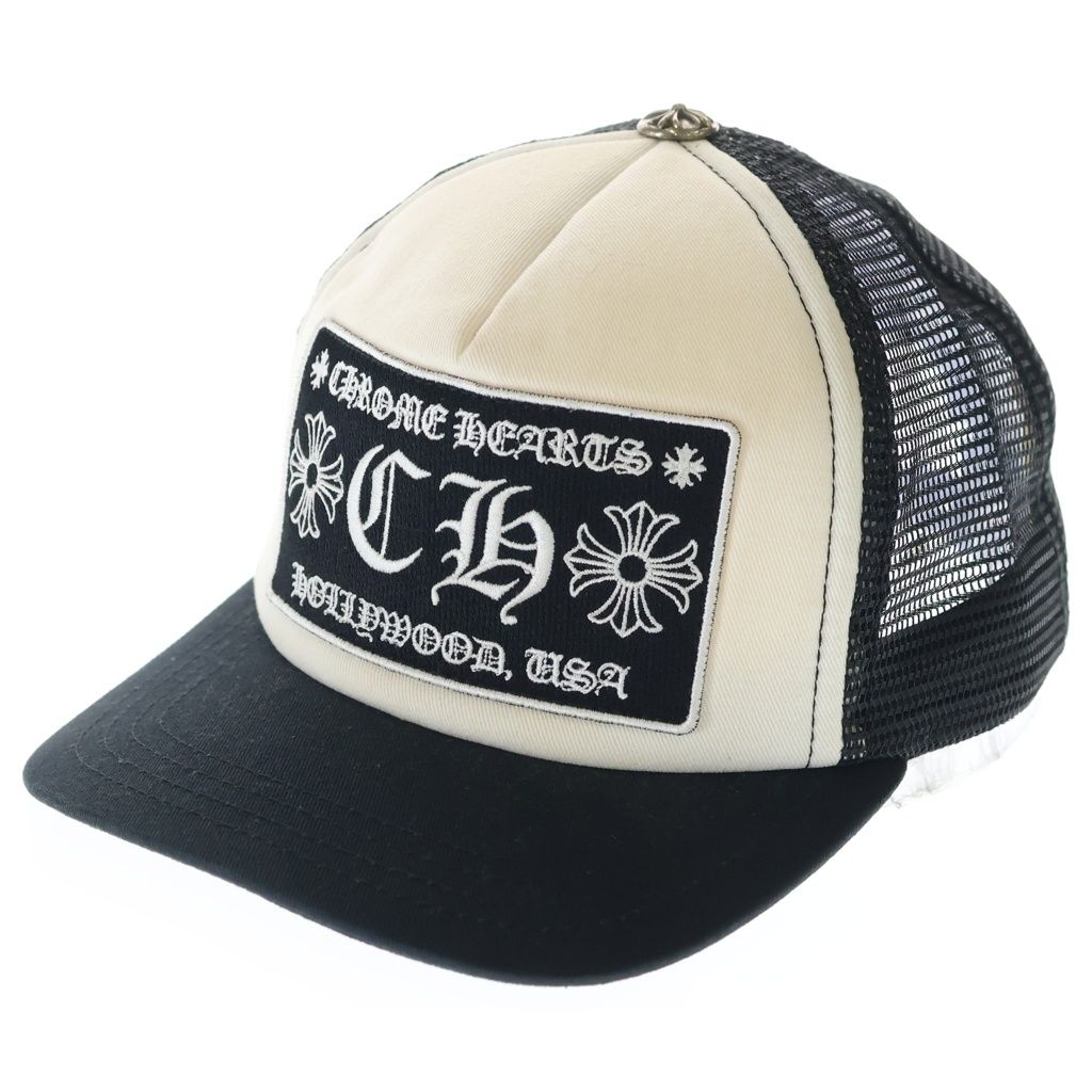 CHROME HEARTS (クロムハーツ) TRUCKER CAP トラッカーキャップ CHパッチクロスボール付メッシュキャップ