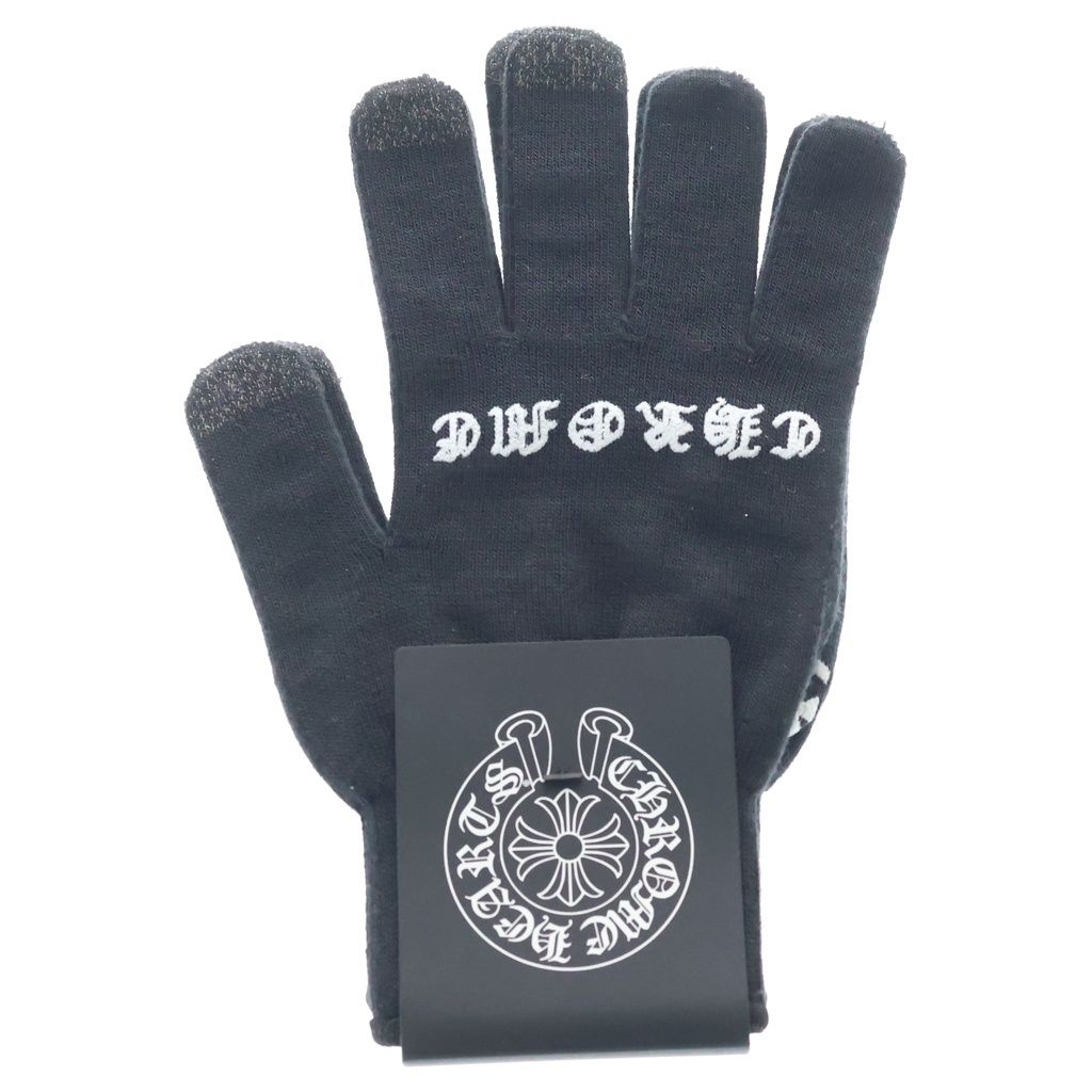 CHROME HEARTS (クロムハーツ) WORK GLOVES ワークグローブ 手袋 ブラック/ホワイト