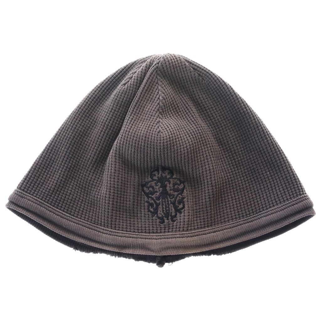 CHROME HEARTS (クロムハーツ) VINE DAGGER THERMAL BEANIE ヴァインダガー刺繍ビーニー ブラック