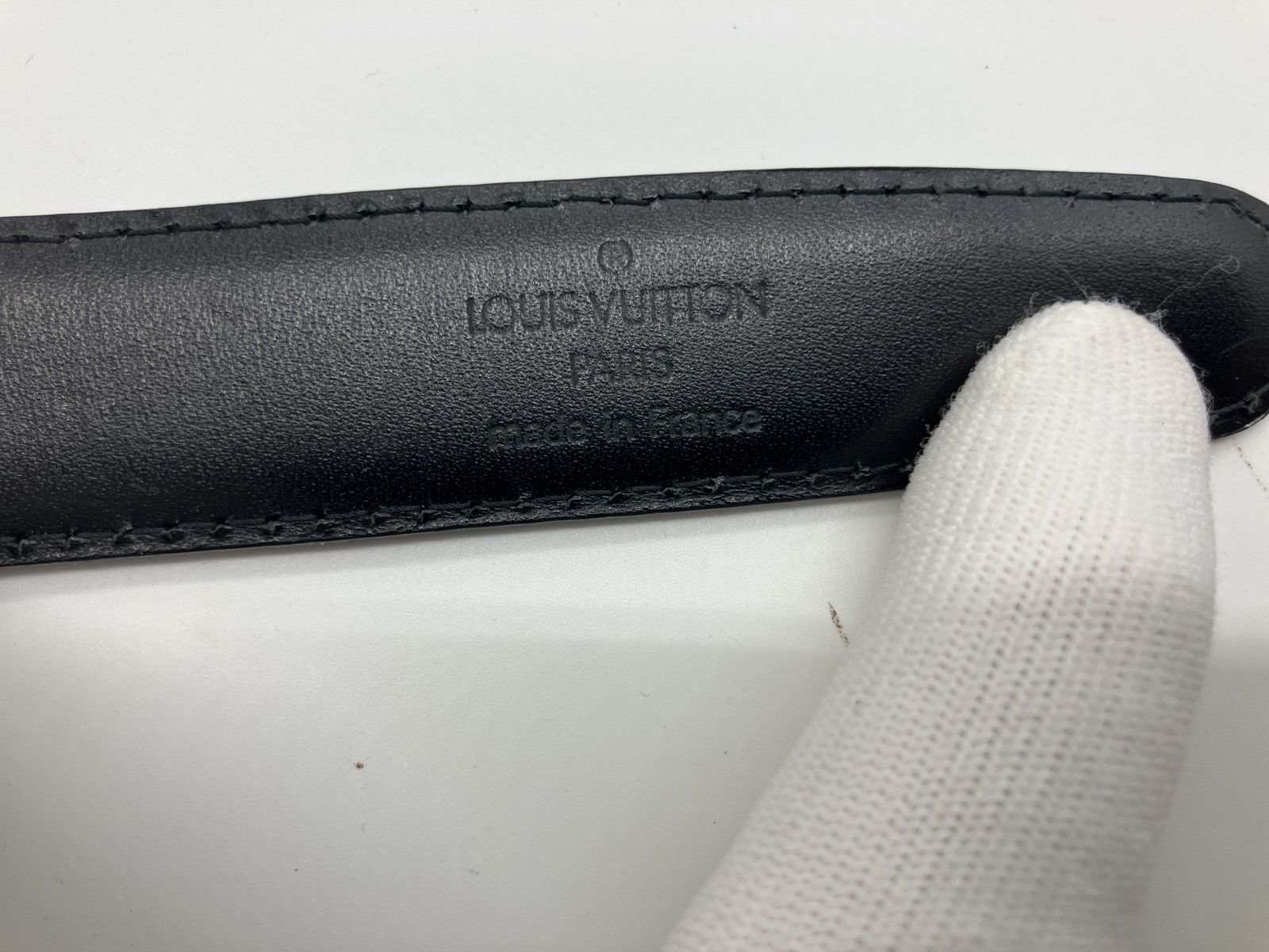 LOUIS VUITTON ルイヴィトン エピ レザー ベルト ブラック 85/34 