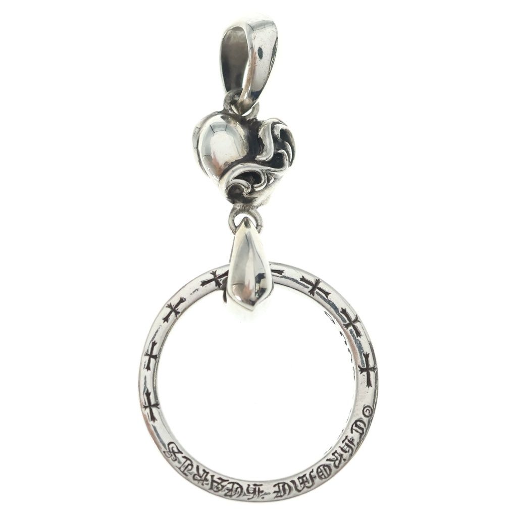 CHROME HEARTS (クロムハーツ) EWLP NTFL アイウェアループ NTFLハートモチーフネックレス シルバー