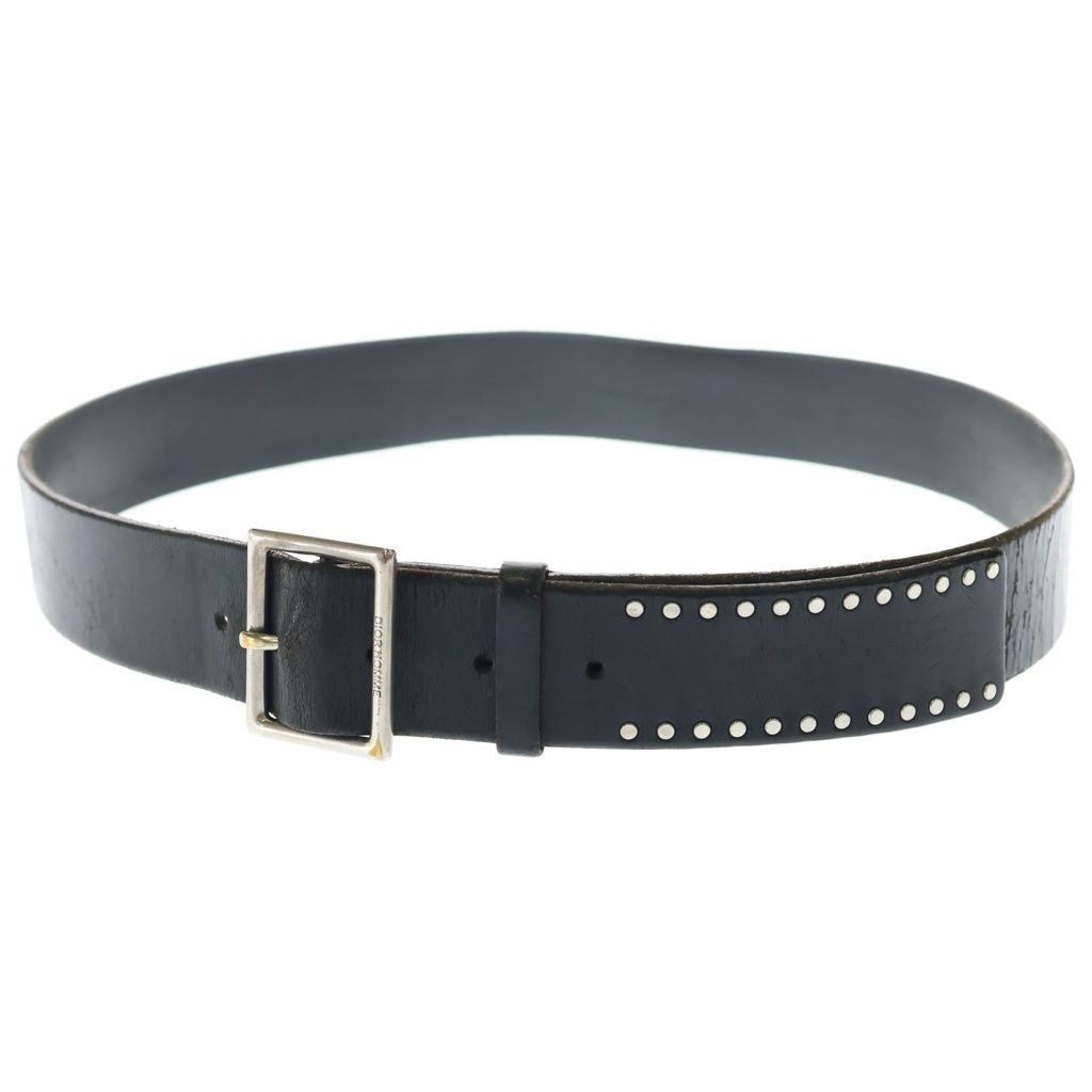 Dior HOMME (ディオールオム) 06aw エディ期 レザー スタッズベルト ブラック