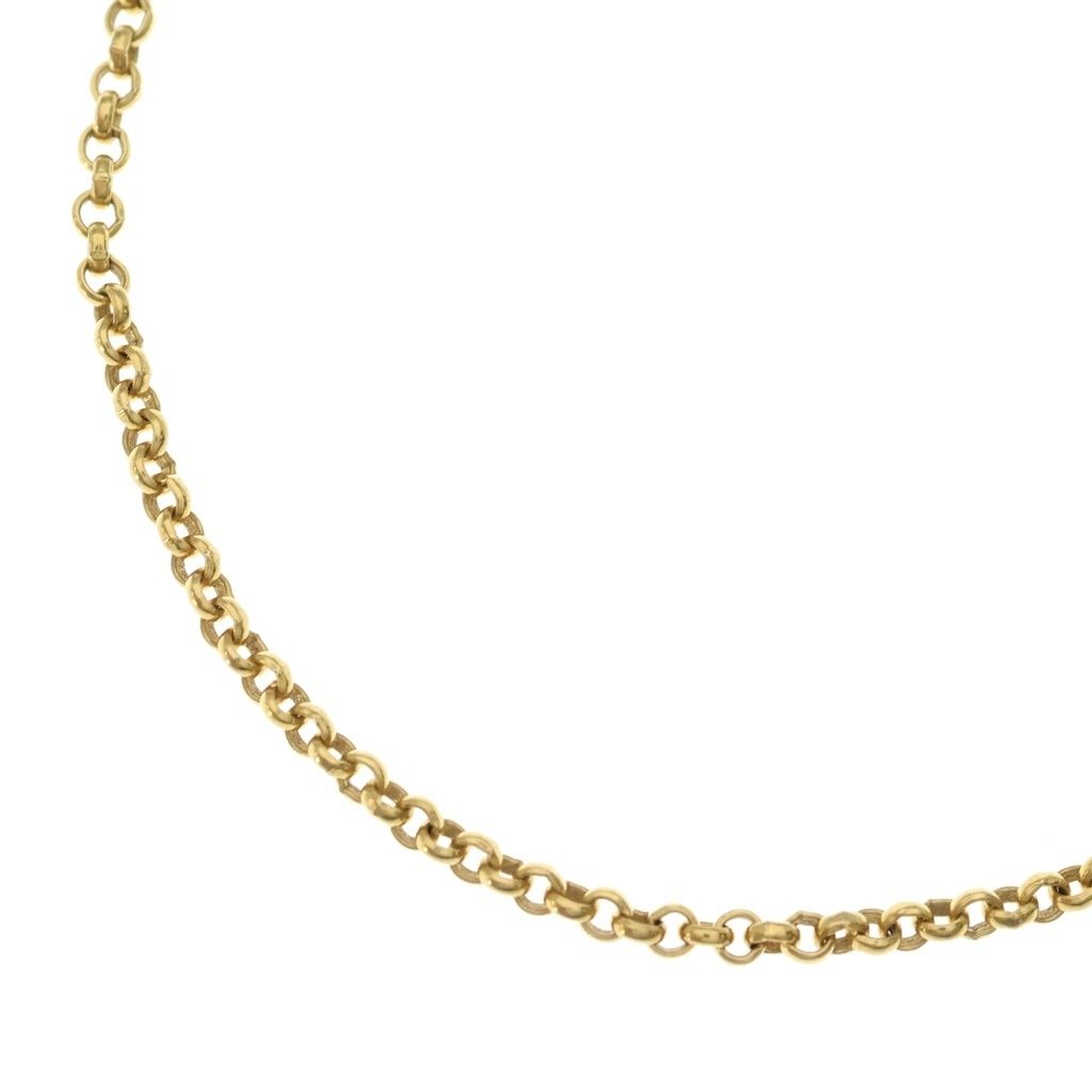 CHROME HEARTS クロムハーツ OLD 22K NECKCHAIN R16 オールド ロールチェーンネックレス 16inch ゴールド CHROME HEARTS (クロムハーツ) OLD 22K NECKCHAIN R16 オールド ロール