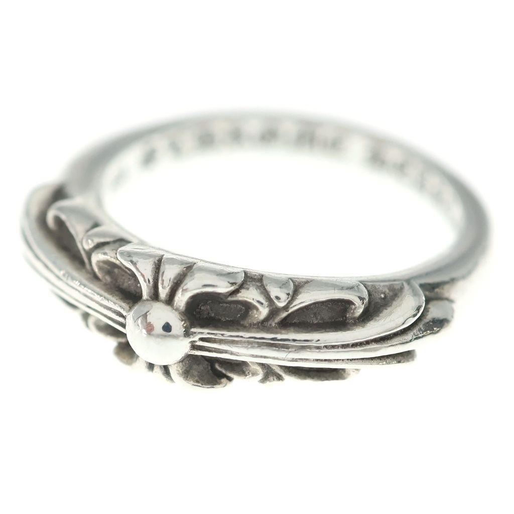 CHROME HEARTS (クロムハーツ) BABY CLASSIC ベイビークラシックフローラルクロスリング シルバー BCA338