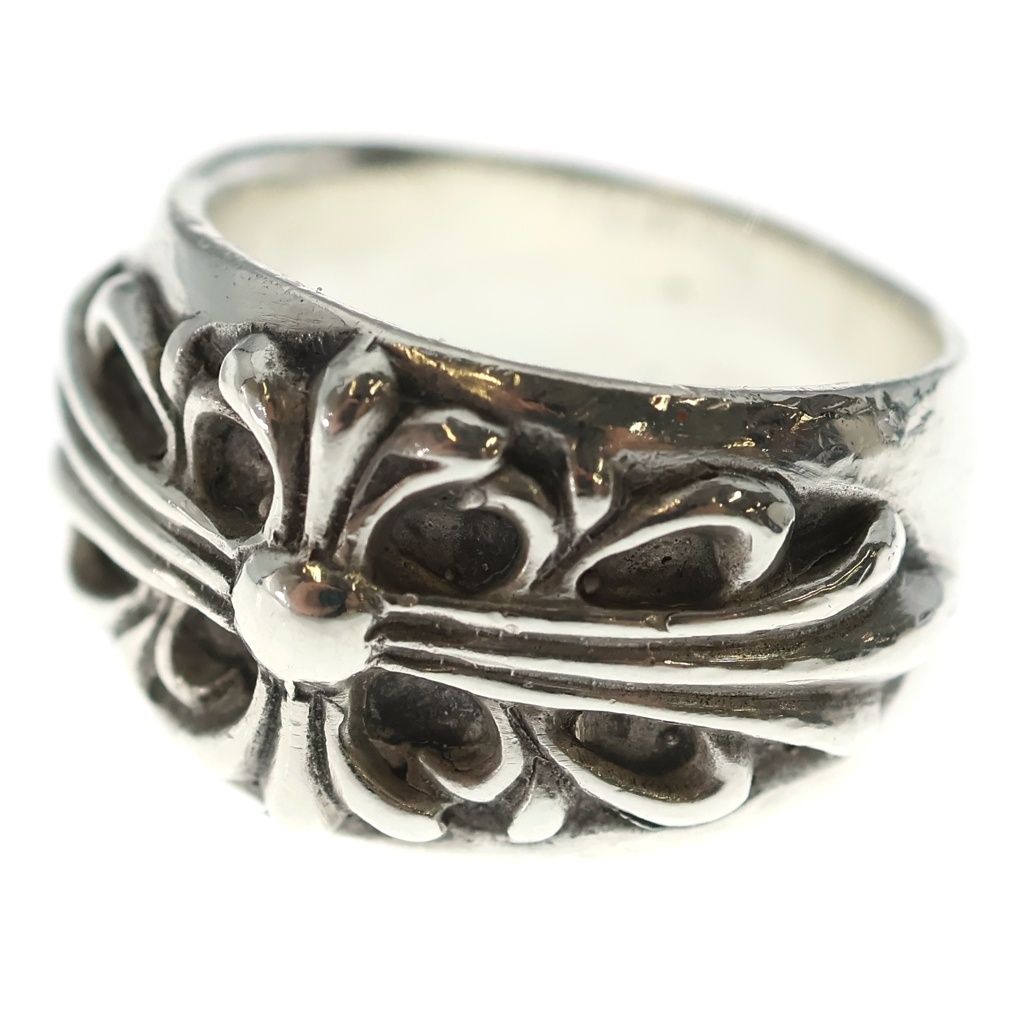 CHROME HEARTS (クロムハーツ) FLRL CRS フローラルクロス リング シルバー BCA346