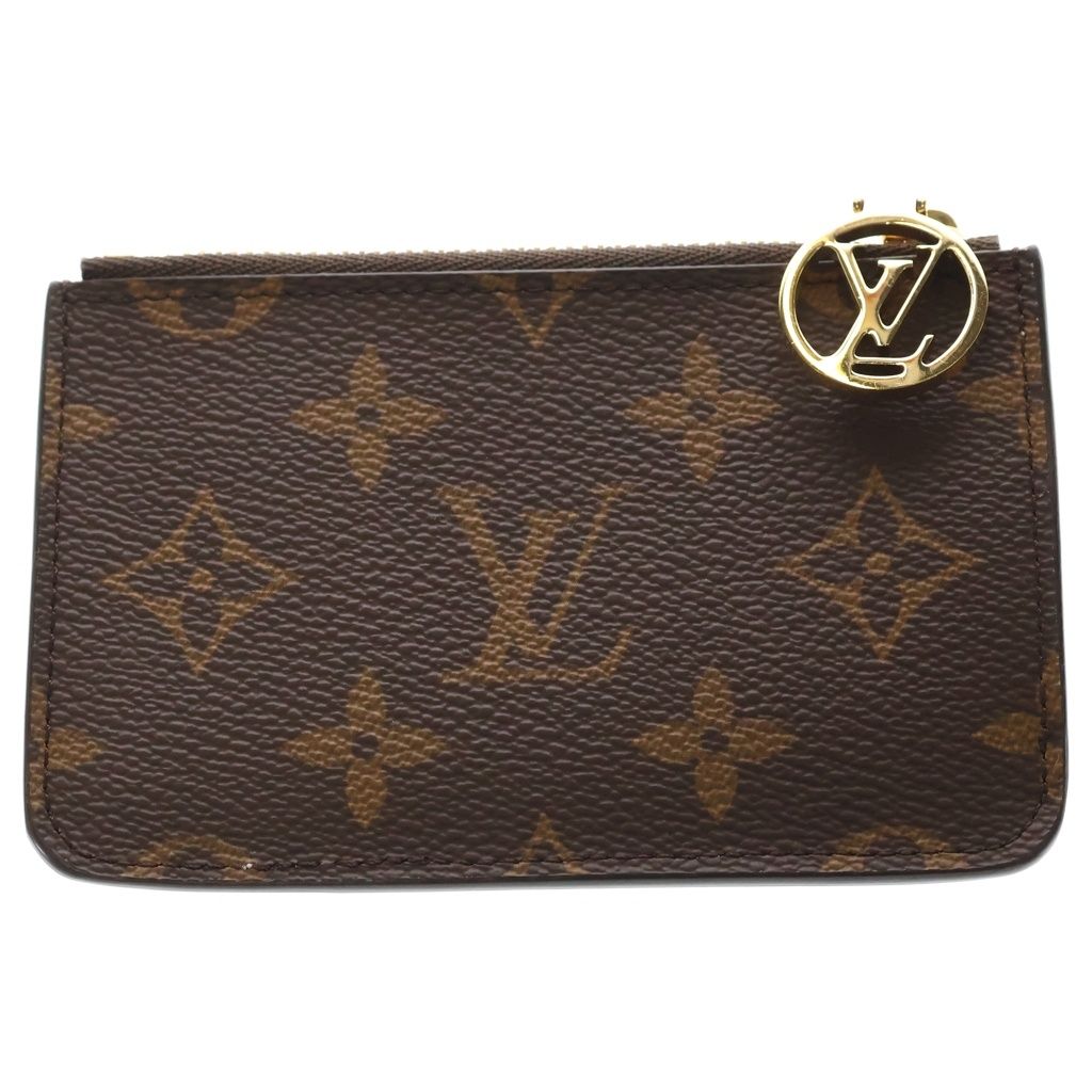 LOUIS VUITTON (ルイヴィトン) モノグラム ポルト カルト ロミー PVC レザー カード コイン フラグメントケース ブラウン/パープル M26653