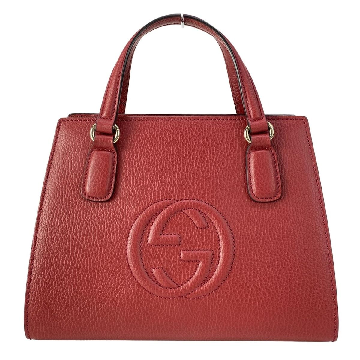 GUCCI(グッチ) ハンドバッグ ソーホー 607722 レッド レザー