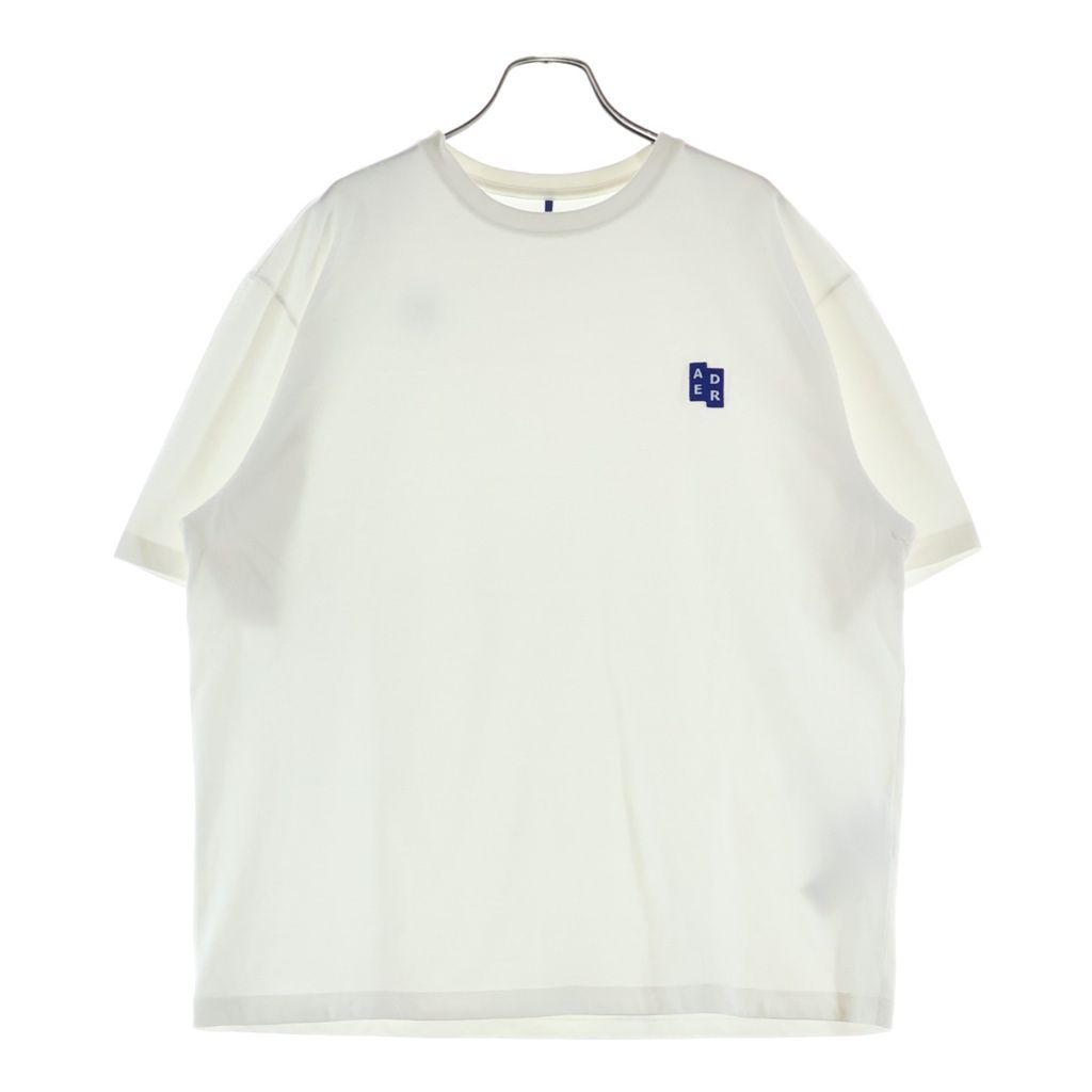 ADER ERROR (アーダーエラー) BL TAG T-SHIRT 01 フロントロゴ 半袖Tシャツ カットソー ホワイト BO42FYTS0101OW