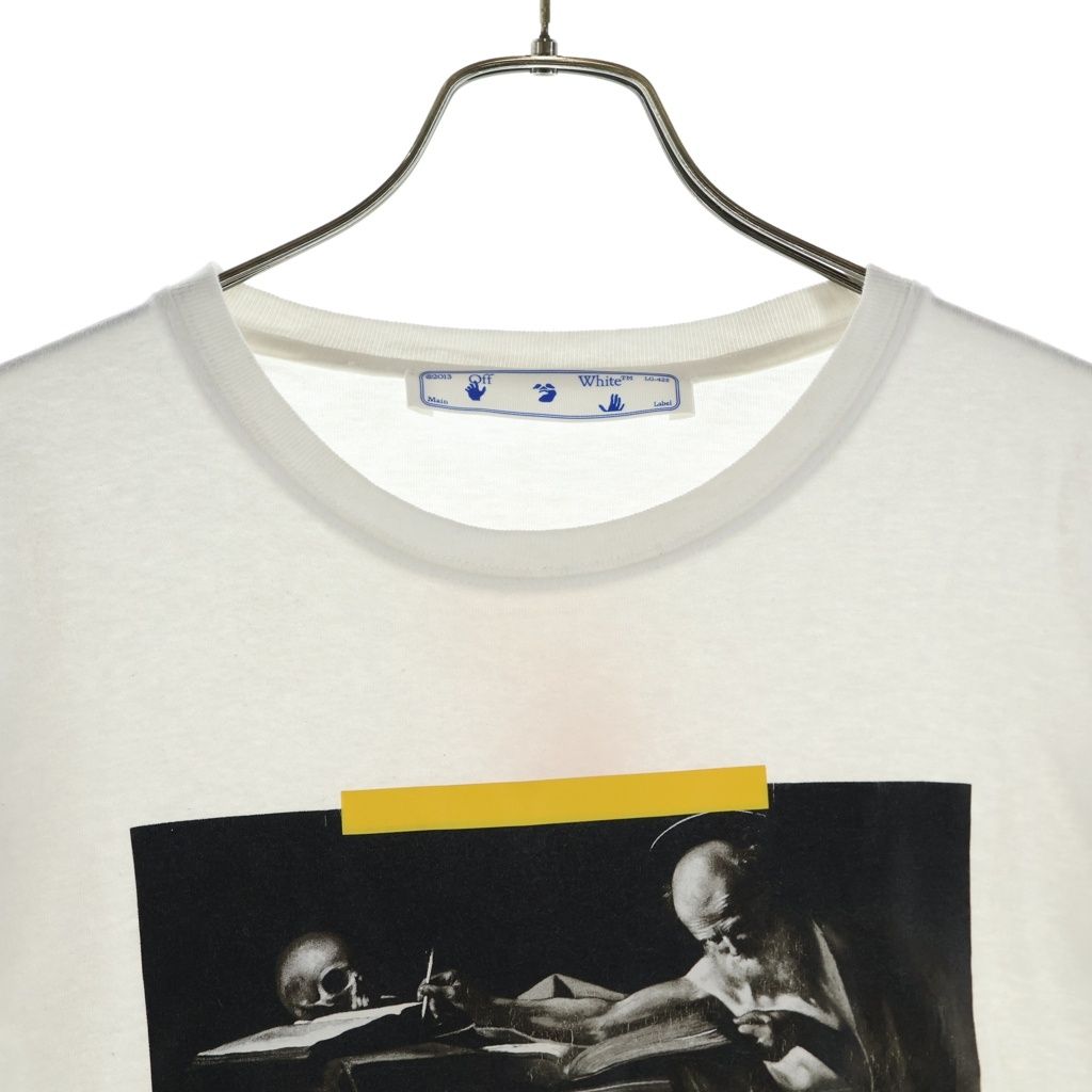 OFF-WHITE (オフホワイト) CARAVANGGIO PAINTING L/S TEE フロントロゴ 