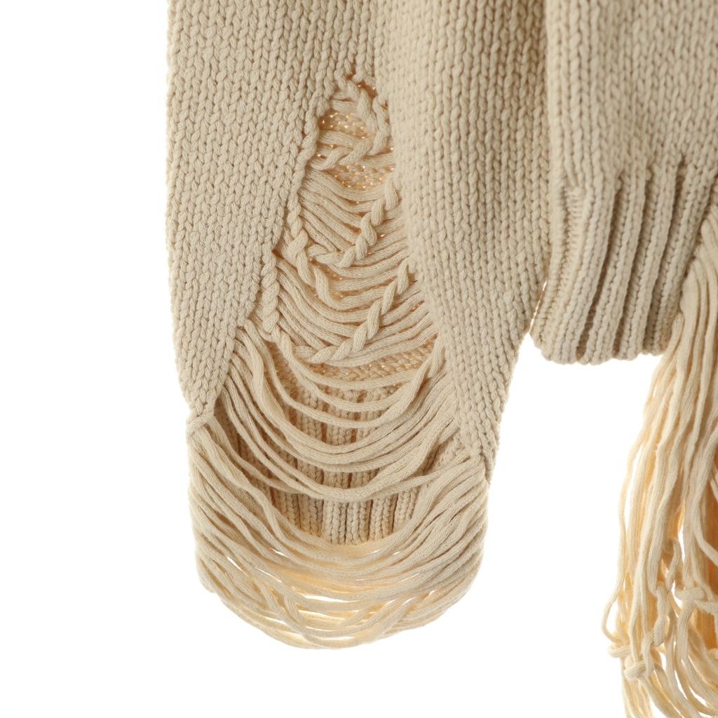 DISCOVERED (ディスカバード) 22AW DAMAGE COTTON KNIT CARDIGAN 
