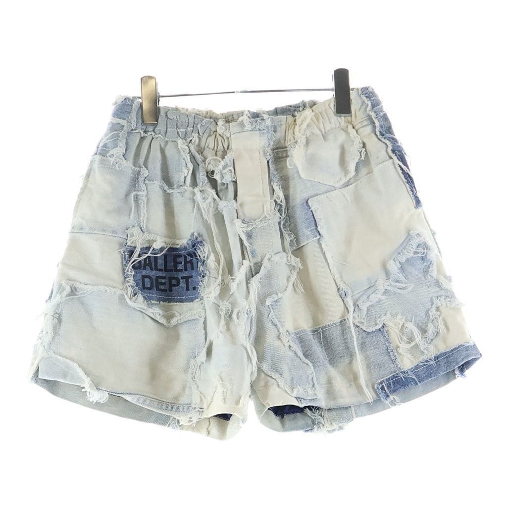 GALLERY DEPT. ギャラリーデプト Patchwork Denim Zuma Shorts パッチワークデニムショーツ 再構築ハーフパンツ インディゴ GALLERY DEPT. (ギャラリーデプト) Patchwork Denim Zuma Shorts