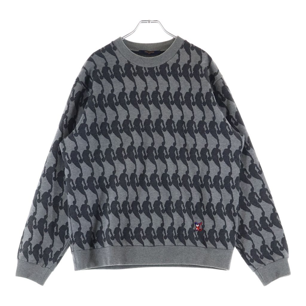 LOUIS VUITTON (ルイヴィトン) 21SS NBA プレイヤー ジャカード スウェットシャツ RM211M ZNH HKY02W グレー