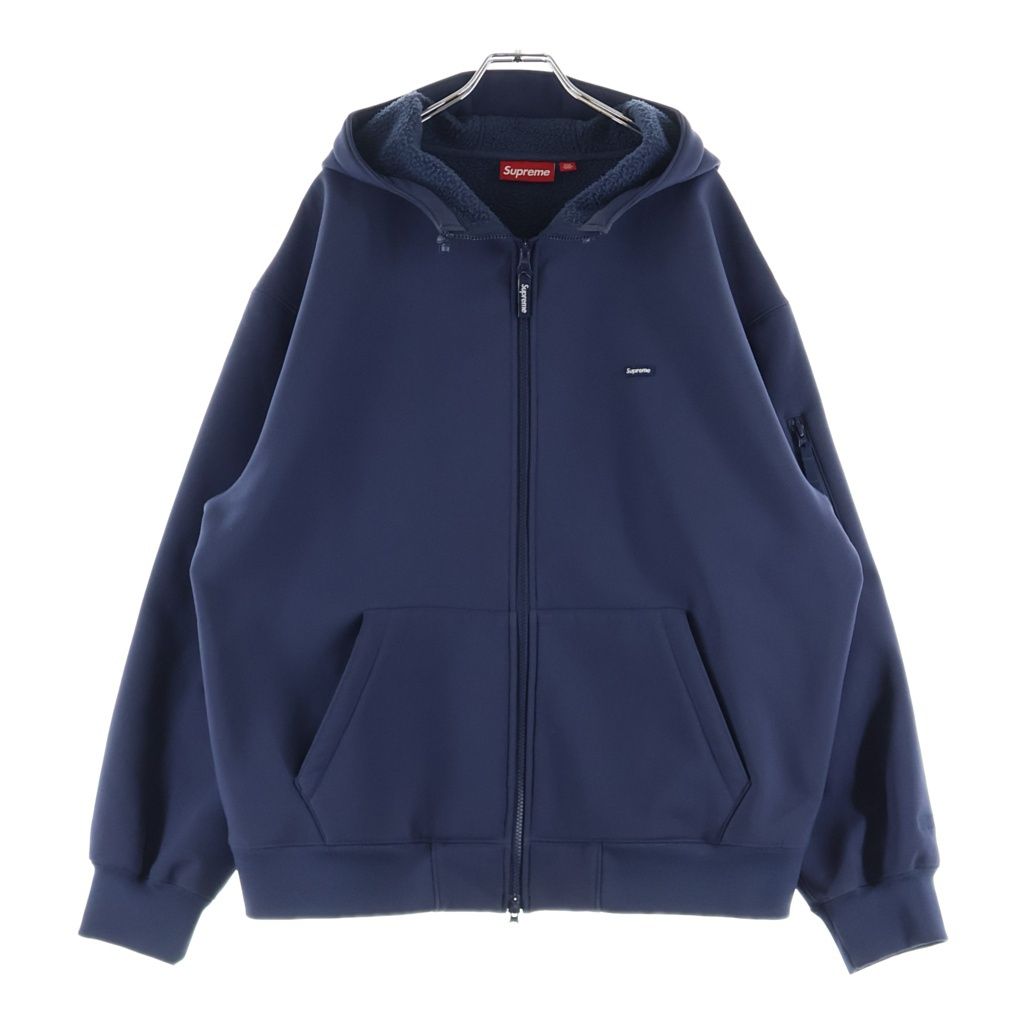 SUPREME (シュプリーム) 21AW WINDSTOPPER Zip Up Hooded Sweatshirt Navy ウィンドストッパー ジップアップスウェットパーカー フーディー ネイビー