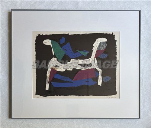 マリノ・マリーニ 版画 「馬と騎士 I」(Chevaux et Cavaliers I)【額縁付き】Marino Marini#FA260002