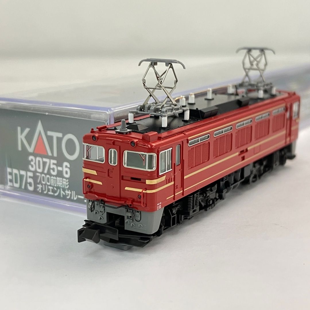 カトー3075-6 ED75オリエントサルーン色 中古美品 KATO 3075-6 ED75 700前期型 オリエントサルーン色 Nゲージ 中古 美品
