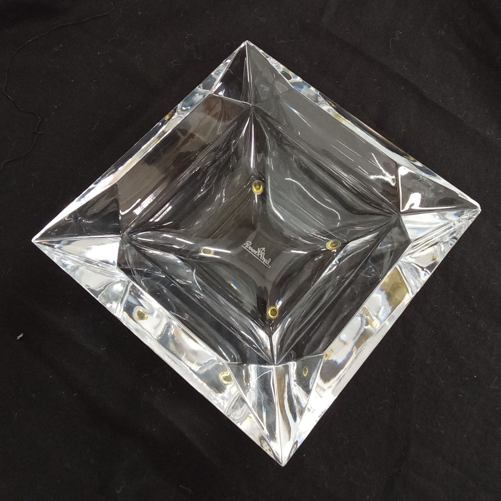 BVLGARI☓Rosenthal クリスタル灰皿 アッシュトレイ 箱付き AUM5-31E