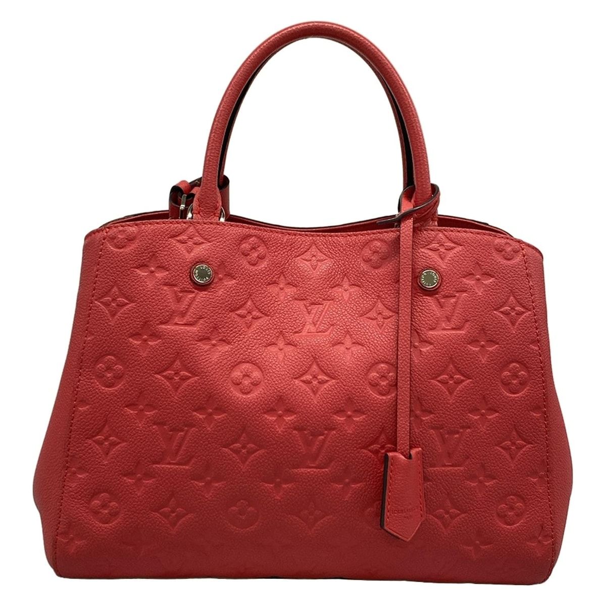 LOUIS VUITTON(ルイヴィトン) ハンドバッグ モノグラム・アンプラント美品 モンテーニュMM M41194 スリーズ レザー