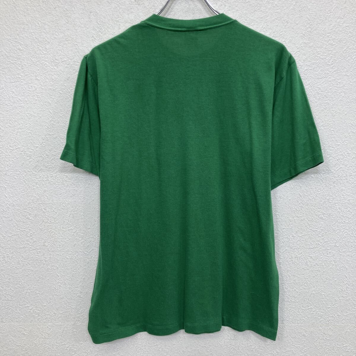 70s USA製 Sportswear 半袖 プリントTシャツ L グリーン スポーツ 