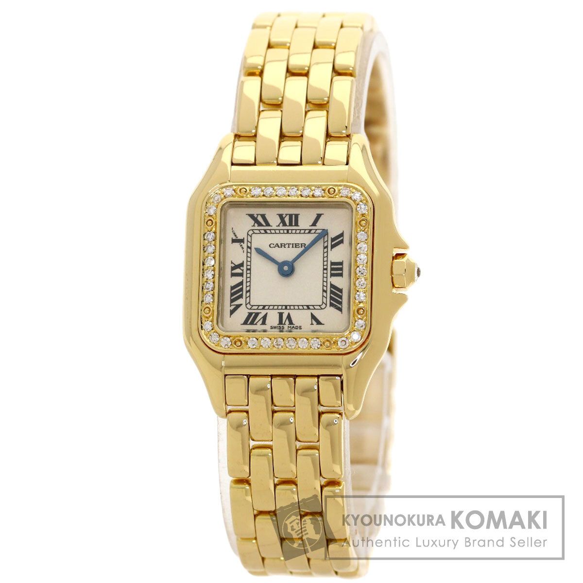 CARTIER カルティエ W25022B9 パンテール SM アフターダイヤモンド 腕時計 K18YG K18YG ダイヤモンド レディース [中古] 1,091,475円