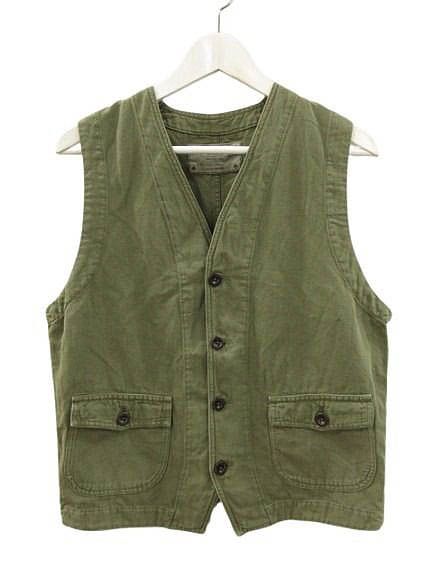 チェサピークス CHESAPEAKE'S コットン リネン ベスト L Cotton Linen