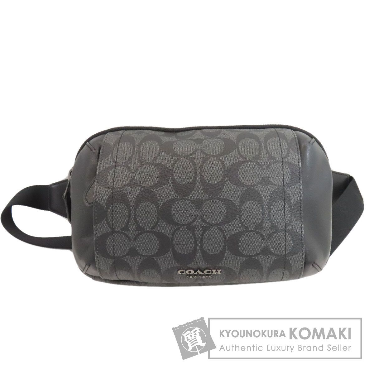 COACH コーチ F38749 シグネチャー ボディバッグ PVC レディース [中古]