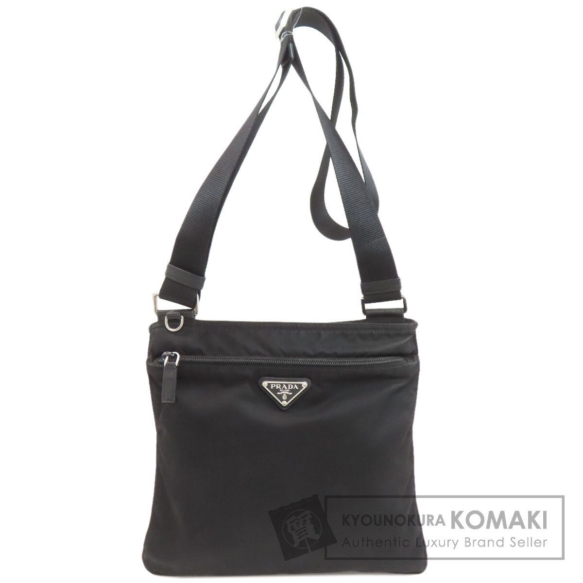 PRADA プラダ ロゴ金具 ショルダーバッグ ナイロン レディース [中古]