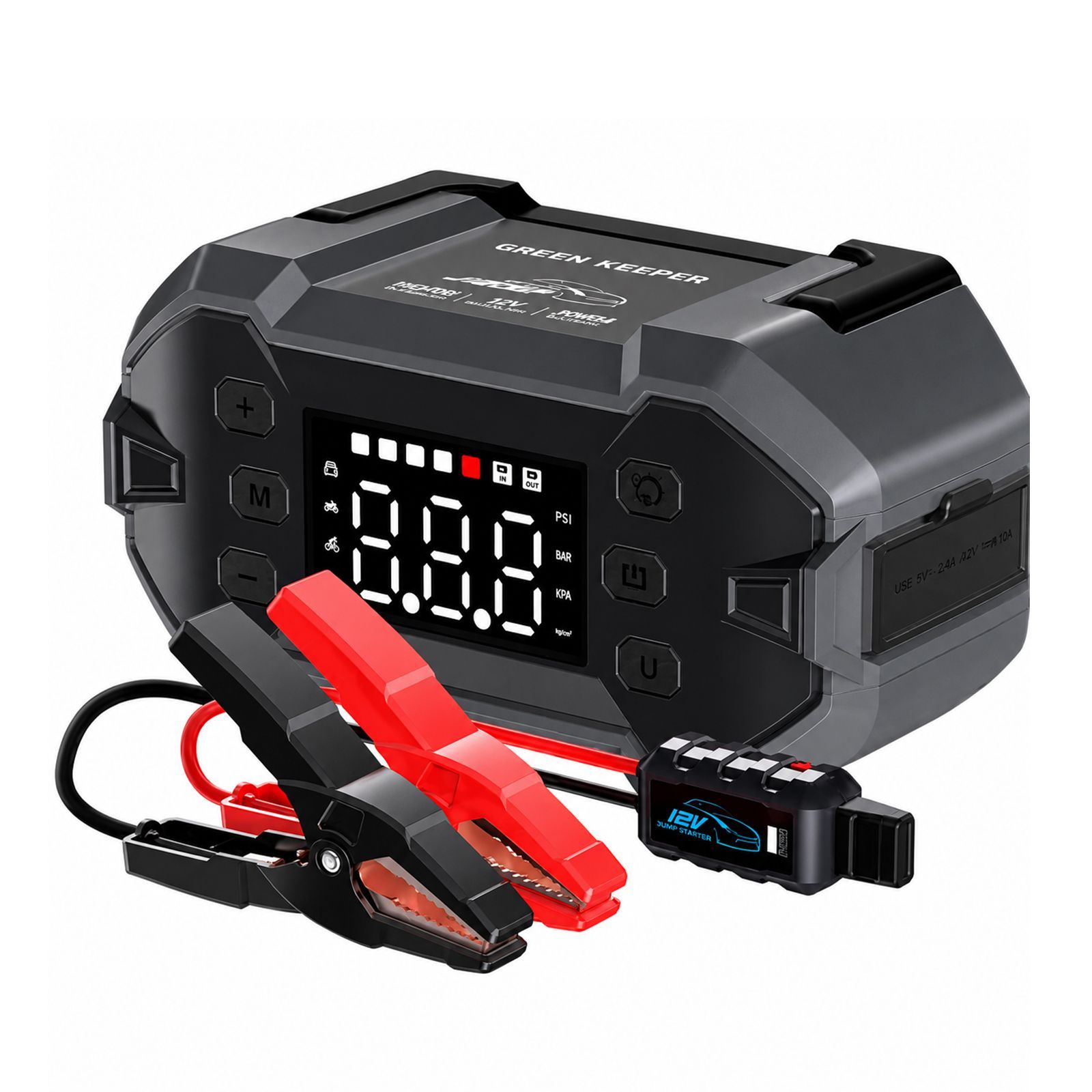 4-in-1 車載 ポータブルジャンプスターター w6080