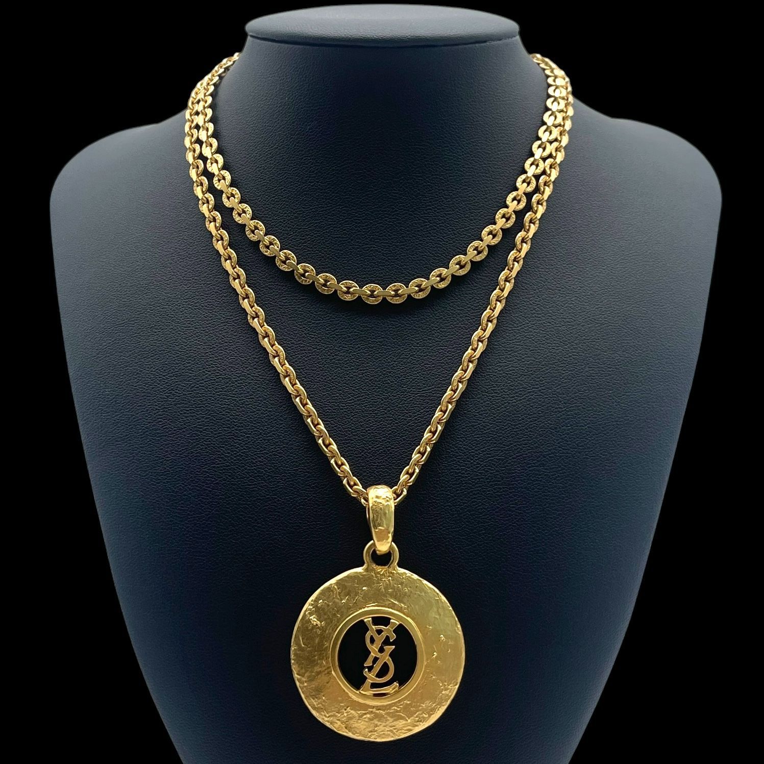希少 Yves Saint Laurent イヴサンローラン ロングネックレス