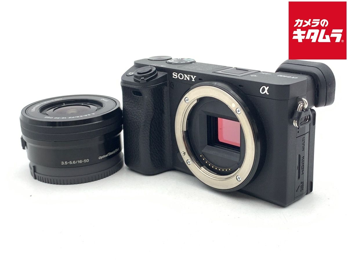 【中古】 【良品】 ソニー α6400 パワーズームレンズキット ブラック [ILCE-6400L B]