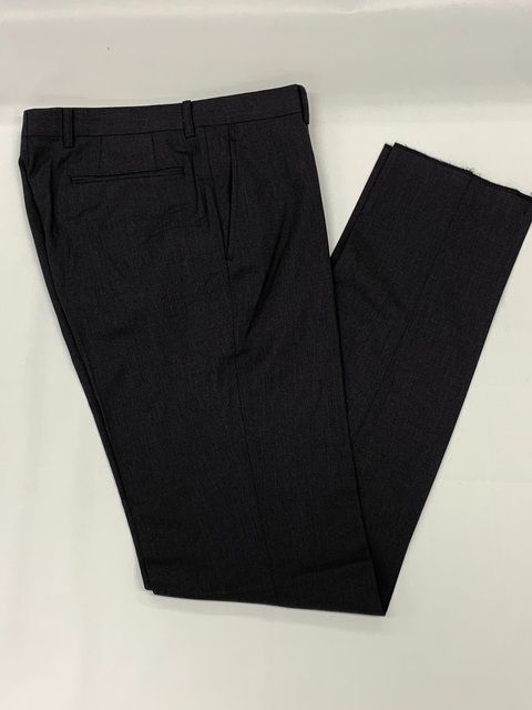 新品 定価2.86万 高級ブランド 英国ブランド 百貨店 特価セール パンツ ズボン トラウザーズ S M L XL 3L ウエスト 82cm 85cm 91cm 毛 ウール 100% ダークグレイ メンズ 春 夏 秋 カジュアル ビジネス 307