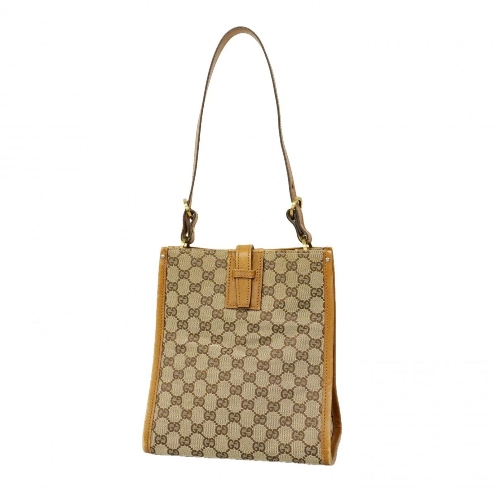 グッチ(Gucci) グッチ ショルダーバッグ GGキャンバス 110292 キャンバス ブラウン メンズ