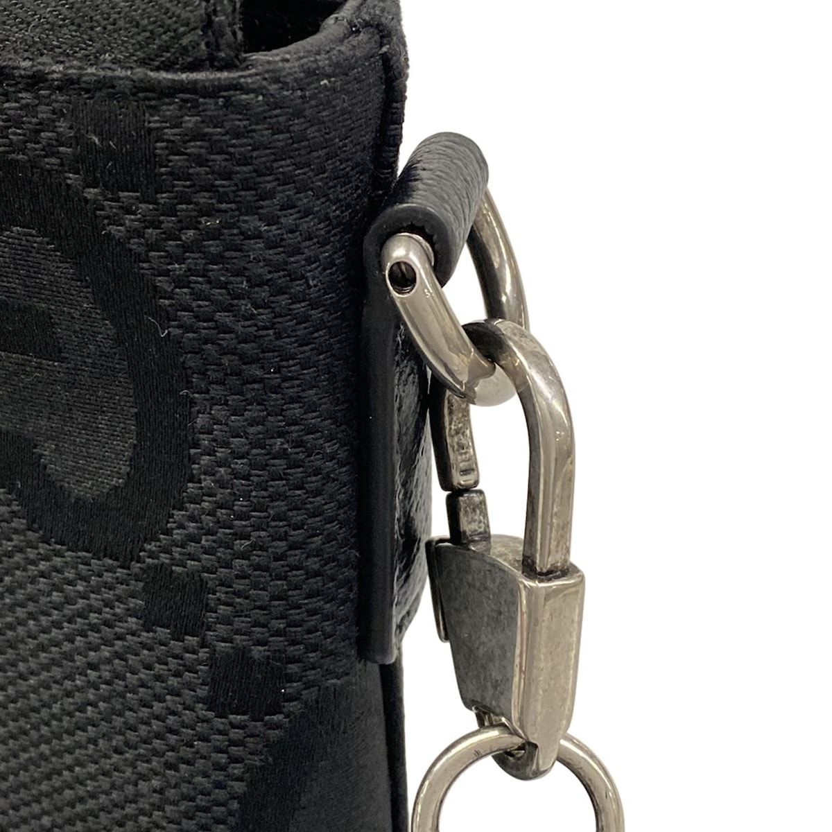GUCCI(グッチ) ショルダーバッグ ジャンボGGミディアムメッセンジャーバッグ 739668 黒 ストラップ着脱可 レザー GUCCI(グッチ) ショルダーバッグ ジャンボGGミディアムメッセンジャーバッグ 739668 黒 ストラップ着脱可 レザー