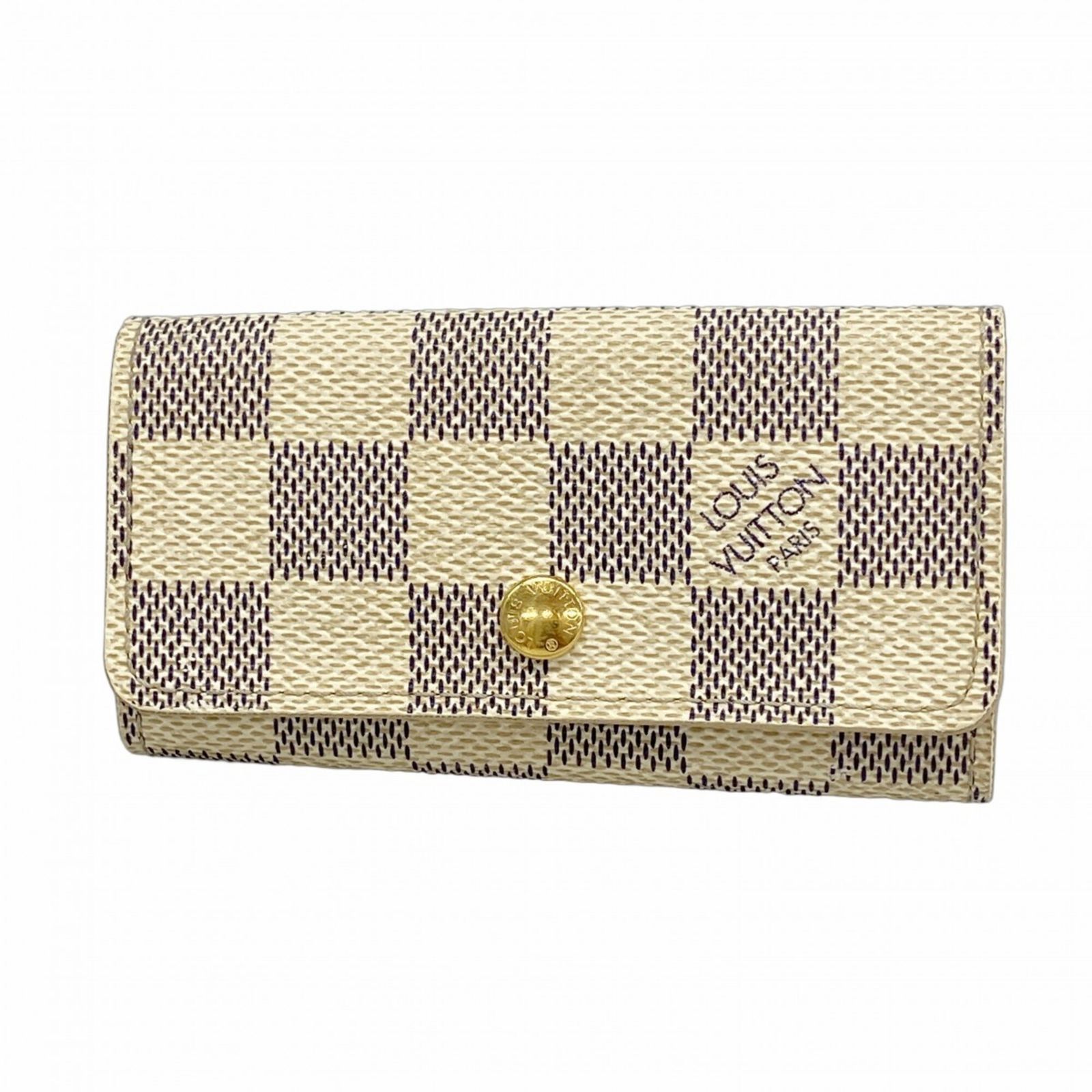 ルイ・ヴィトン(Louis Vuitton) ルイ・ヴィトン アクセサリー・キーケース ダミエ・アズール ミュルティクレ4 N60020 ホワイトレディース