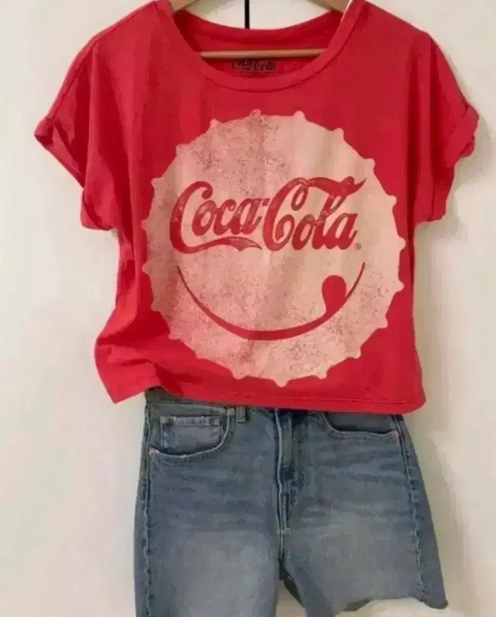ヴィンテージ y2k USA 00s Tシャツ ショートトップス クロップドTシャツ コカコーラ