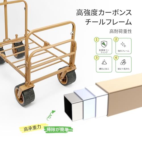 アウトドアワゴン 【後部展開可】特大容量300L 耐荷重200kg 長物対応 キャリー 【ベアリング付き】 ワンタッチ収束型 自立収納 キャリーワゴン キャリーカート キャンプカート (生成り)wb cb83a805 アウトドアワゴン 【後部展開可】特大容量300L 耐荷重200kg 長物対応 キャリー 【ベアリング付き】 ワンタッチ収束型 自立収納 キャリーワゴン キャリーカート キャンプカート (生成り)wb cb83a805